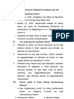 Ang Batas Rizal at Pagkapili Sa Bayani NG Lah1