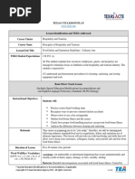 Lesson Plan - Food Safety and Sanitation Guidelines - Culinary Arts - 0