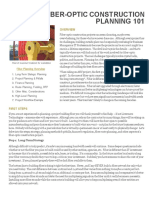 Fiber-Optic Construction Planning 101