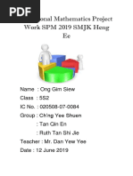 Additional Mathematics Project Work SPM 2019 SMJK Heng Ee (Repaired) (Repaired)