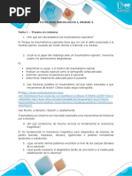 Cuestionario Patologia Radiologica I - Unidad 2. Tarea 2 - Parcial 1