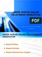 Aspek Hukum Dalam Pelayanan Kesehatan