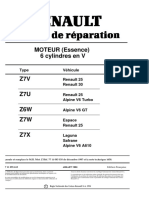 Renault Alpine A310 V6 - Manuel de Reparation - Moteur 6 Cylindres en V