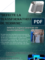 Defecte La Transformatorul de Tensiune