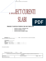 Model Proiect Sistem Alarma Efractie