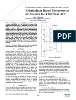 Thermometer To Binary Code Endoder For 4 Bit Flash ADC