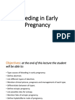 Bleeding in Early Pregnancy