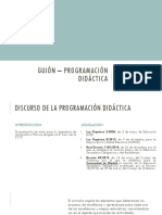 Guión - Programación Didáctica