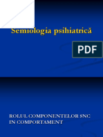 Psihiatrie - Semiologie, Curs 1