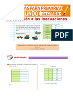 Introducción A Las Inecuaciones para Segundo de Primaria