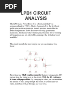 LPB1 Circuit Analysis