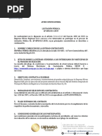 Aviso de Convocatoria - LP-EFR-013-2019