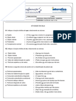 Atividade 3º Ano - Funções de QUE e SE