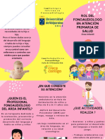 Rol Del Fonoaudiologo en Atención Primaria de Salud