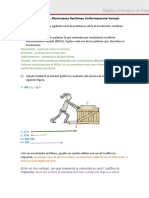 Actividad 2 Unidad 3. Movimiento Rectilíneo Uniformemente Variado