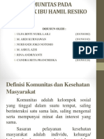 Askep Komunitas Pada Kelompok Ibu Hamil Resiko Tinggi