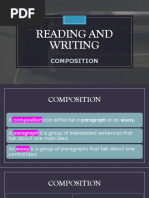 Reading and Writing Composition