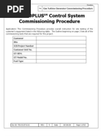 001 Gas Turbine Generator Commissioning Procedure