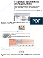 Como Vender Un Producto Por Unidades de Medida