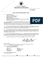 DepEd Order No 3 S 2018 Basic Education Enrollment Policy PDF