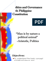 Politics and Governance With Philippine Constitution