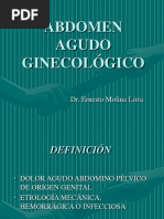 ABDOMEN AGUDO GINECOLÓGICO - PPT Versión 1