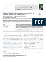 Enablers of Sustainable Supply Chain Management and Its Effect On Competitive Advantage in The Colombian Context