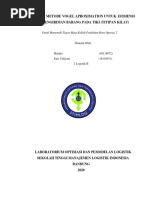 Review Jurnal Penerapat Metode Vogel Aproximation Pada Jasa Kiri TiKi (Titipan Kilat)