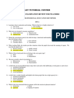 Basic Professional Education Parctice Test Set A-1