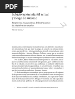 Subjetivación Infantil Actual y Riesgo de Autismo Victor Guerra