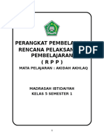 RPP Akidah Akhlak Kelas 5