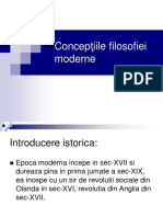 Conceptiile Filozofiei Moderne