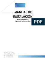 Manual de Instalación Maquinas Boye