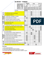 Jadwal Perawatan Mesin - Yanmar