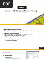 Maxwell Intro 17.0 SP WS9.1 Workshop Instructions Electromagnetic Mechanical Coupling