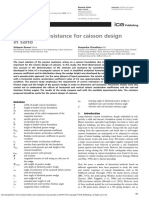 Seismic Soil Resistance For Caisson Design in Sand