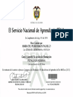 Certificacion Curso Sena Pedagogia Humana PDF