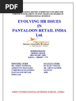 Pantaloon Evolving HR Issues in Pantaloon Retail India Ltd. With Case Study