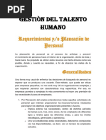 Gestiòn Del Talento Humano Requisicion de Personal