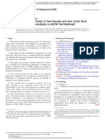 ASTM E2655 - 2014 (2020) Reporting Uncertainty in ASTM Test Methods