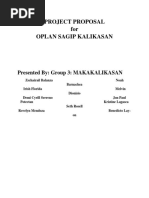 Oplan Sagip Kalikasan Project Proposal