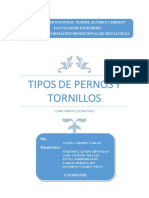 Tipos de Pernos y Tornillos