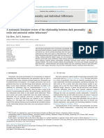 Moor 2019. A Systematic Literature Review of The Relationship Between Dark Personality Traits and Antisocial Online Behaviours PDF