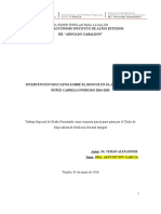 Tesis de Intervención Educativa Sobre El Dengue en El Ambulatorio Núñez Carrillo Periodo 2014-2015