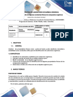 Preinforme Práctica de Laboratorio de Química Orgánica