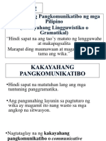 ARALIN 2 3 Kakayahang Pangkomunikatibo