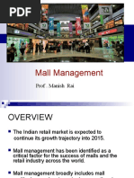 Mall Management: Prof - Manish Rai