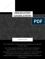 Delegated Legislation