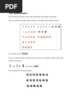 Module 1 Double Vowel