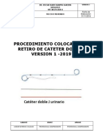 Procedimiento Colocacion y Retiro Cateter Doble J